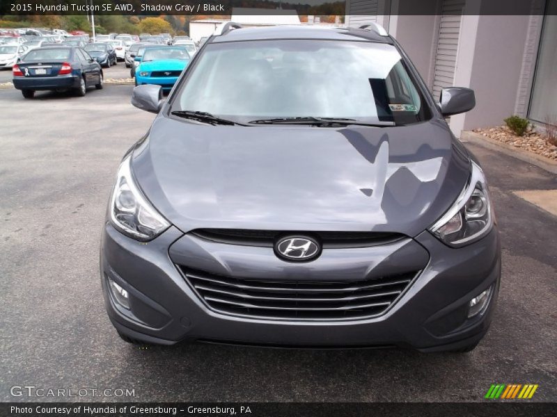 Shadow Gray / Black 2015 Hyundai Tucson SE AWD