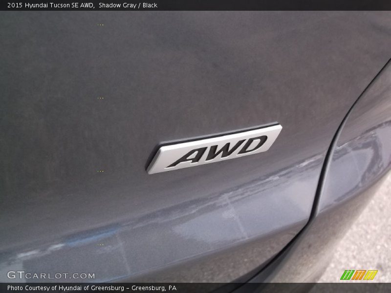 Shadow Gray / Black 2015 Hyundai Tucson SE AWD