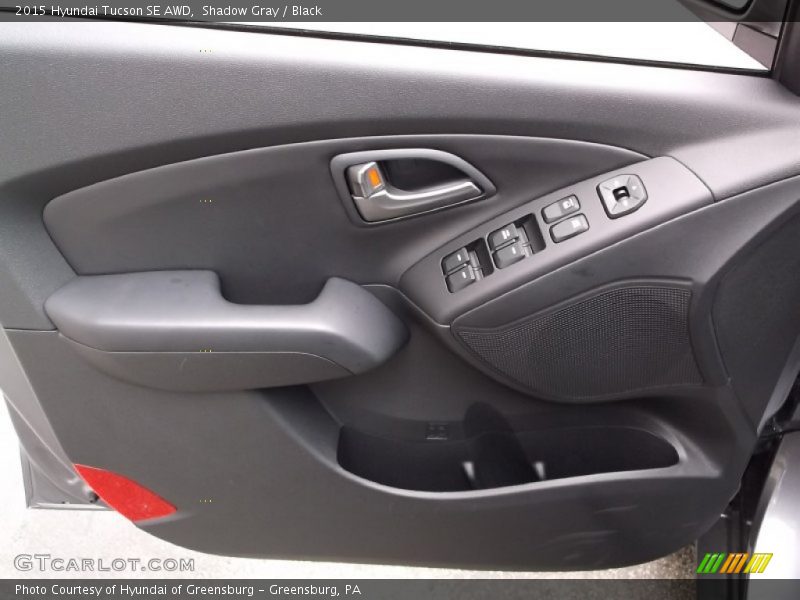 Shadow Gray / Black 2015 Hyundai Tucson SE AWD