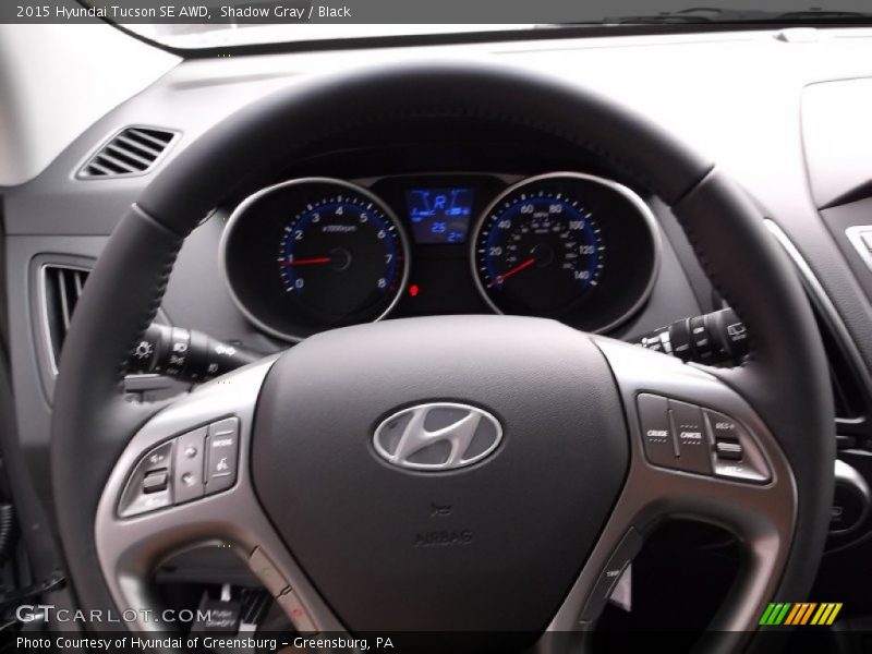 Shadow Gray / Black 2015 Hyundai Tucson SE AWD
