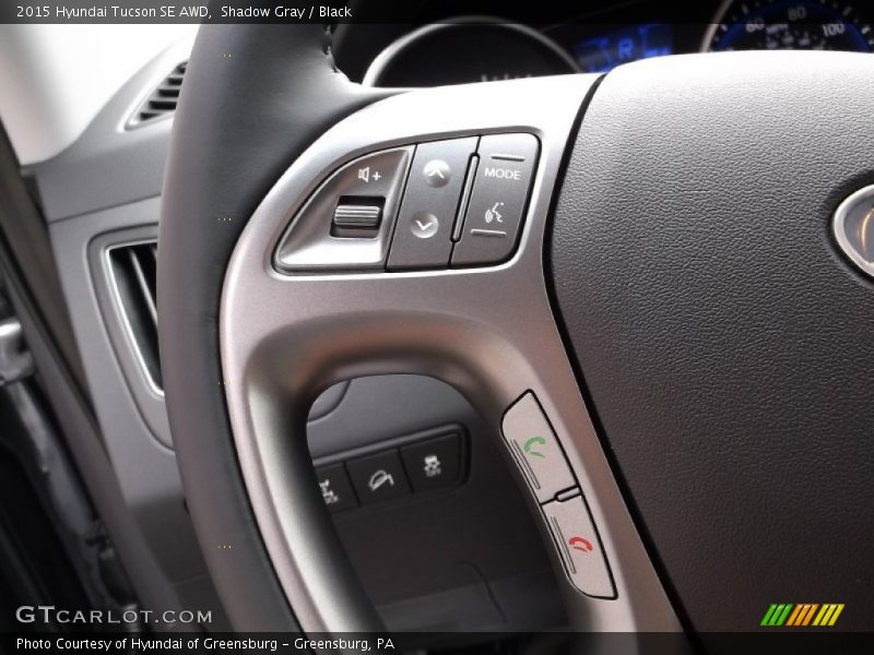 Shadow Gray / Black 2015 Hyundai Tucson SE AWD