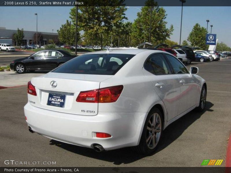 Starfire White Pearl / Black 2008 Lexus IS 250