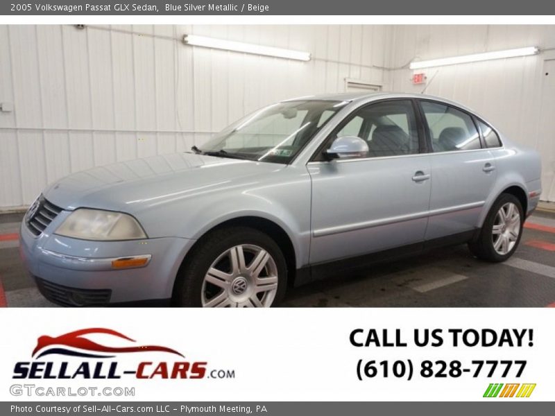 Blue Silver Metallic / Beige 2005 Volkswagen Passat GLX Sedan
