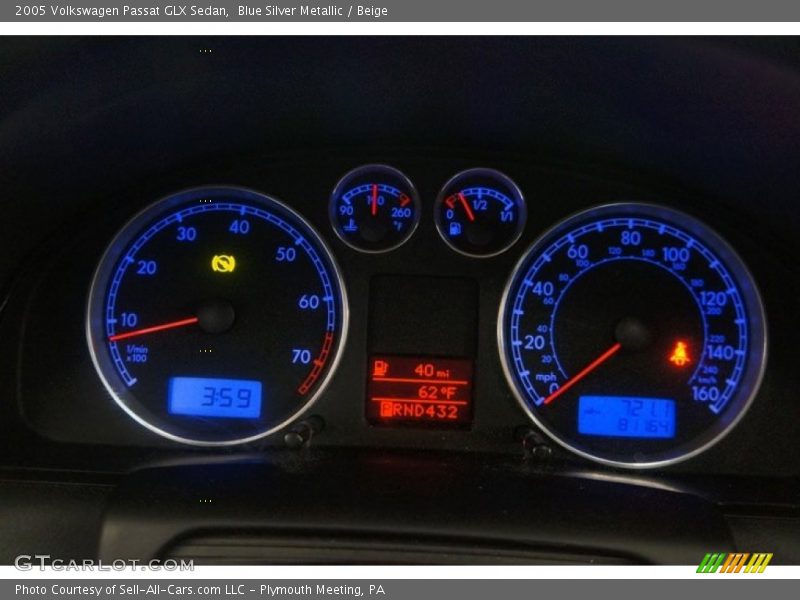 Blue Silver Metallic / Beige 2005 Volkswagen Passat GLX Sedan