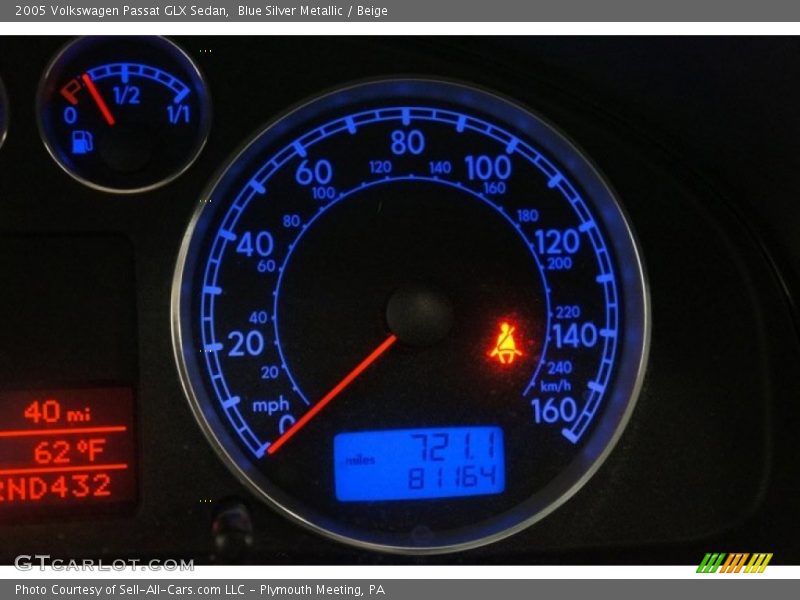 Blue Silver Metallic / Beige 2005 Volkswagen Passat GLX Sedan