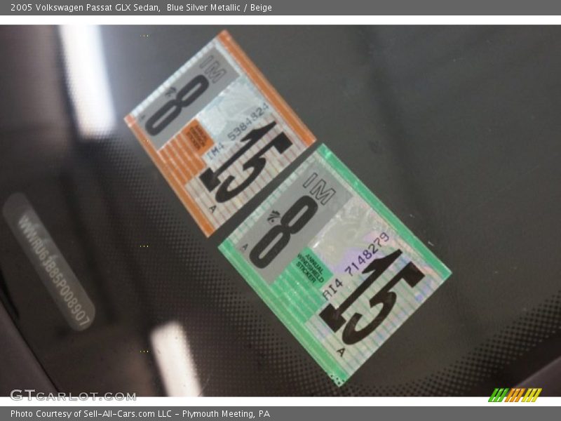 Blue Silver Metallic / Beige 2005 Volkswagen Passat GLX Sedan