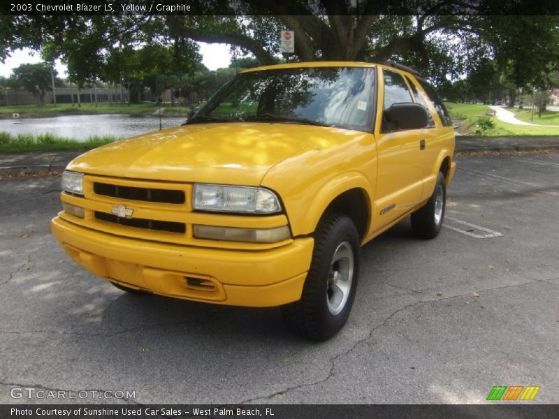 Yellow / Graphite 2003 Chevrolet Blazer LS