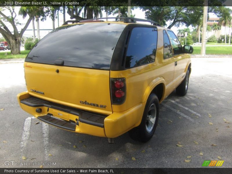 Yellow / Graphite 2003 Chevrolet Blazer LS
