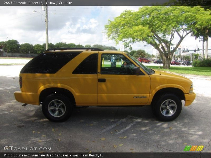 Yellow / Graphite 2003 Chevrolet Blazer LS