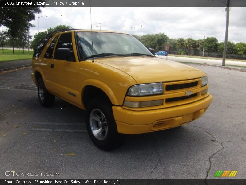 Yellow / Graphite 2003 Chevrolet Blazer LS