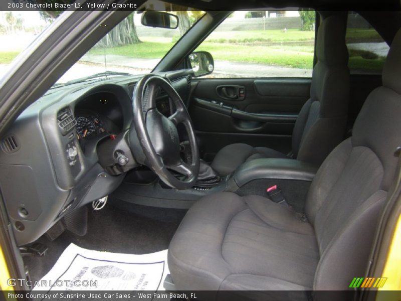 Yellow / Graphite 2003 Chevrolet Blazer LS