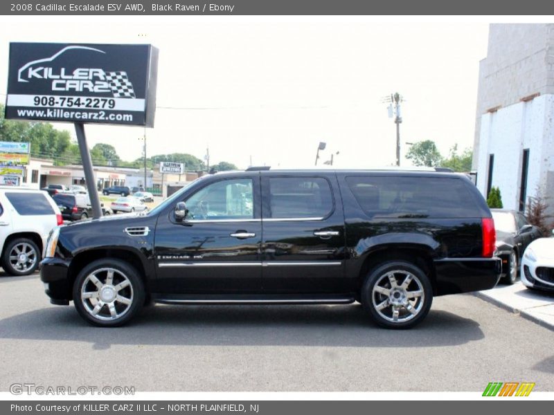 Black Raven / Ebony 2008 Cadillac Escalade ESV AWD