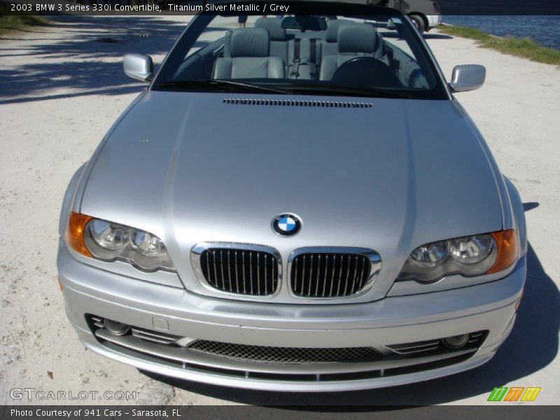 Titanium Silver Metallic / Grey 2003 BMW 3 Series 330i Convertible