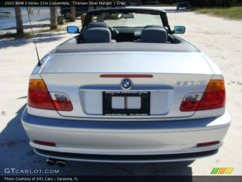 Titanium Silver Metallic / Grey 2003 BMW 3 Series 330i Convertible