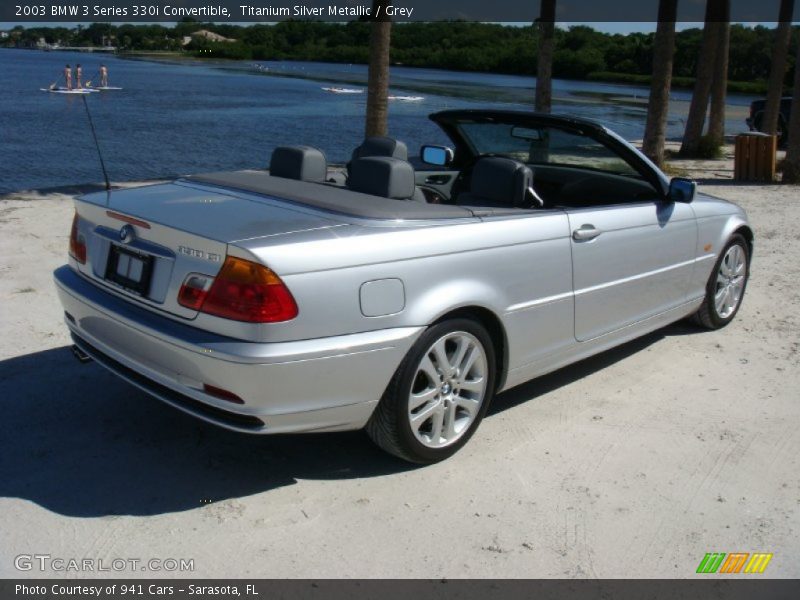 Titanium Silver Metallic / Grey 2003 BMW 3 Series 330i Convertible