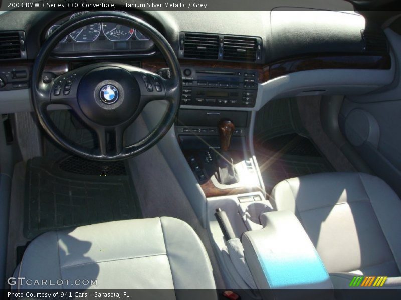 Titanium Silver Metallic / Grey 2003 BMW 3 Series 330i Convertible