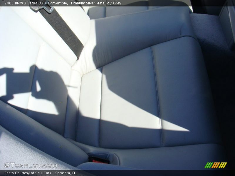 Titanium Silver Metallic / Grey 2003 BMW 3 Series 330i Convertible