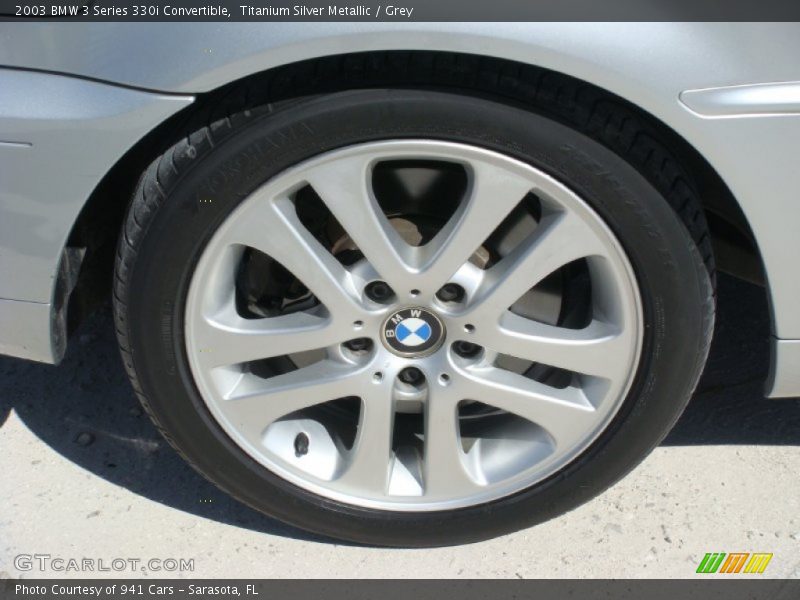 Titanium Silver Metallic / Grey 2003 BMW 3 Series 330i Convertible
