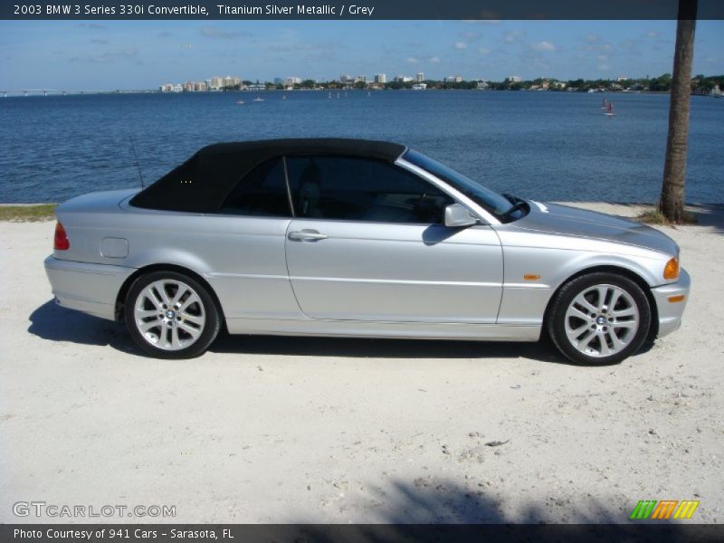 Titanium Silver Metallic / Grey 2003 BMW 3 Series 330i Convertible
