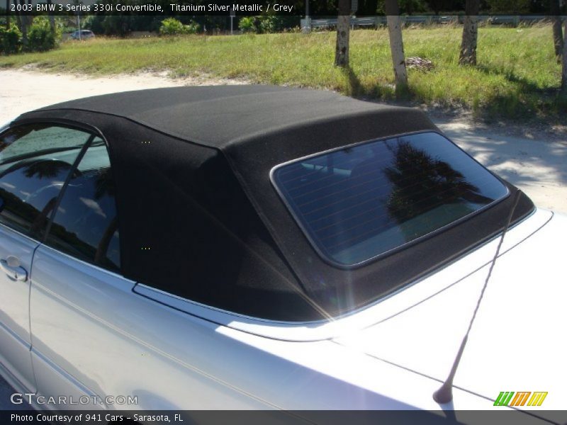 Titanium Silver Metallic / Grey 2003 BMW 3 Series 330i Convertible