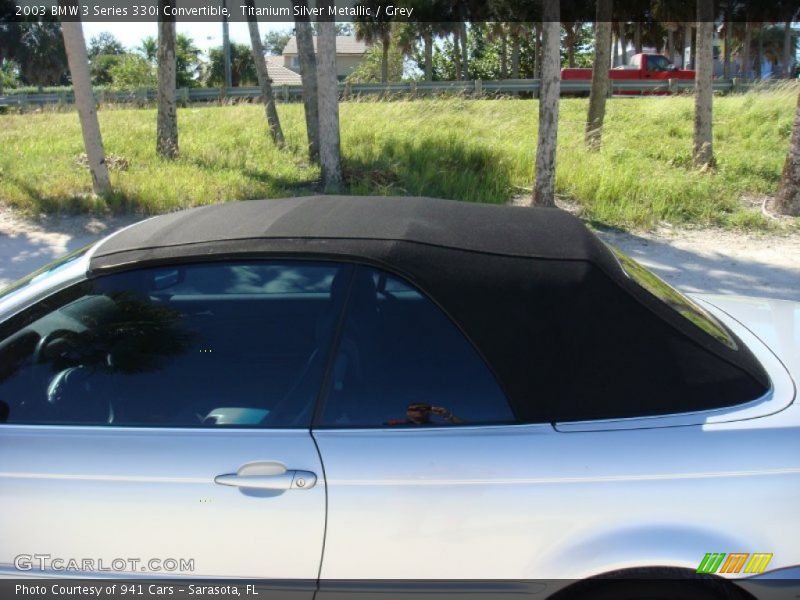 Titanium Silver Metallic / Grey 2003 BMW 3 Series 330i Convertible