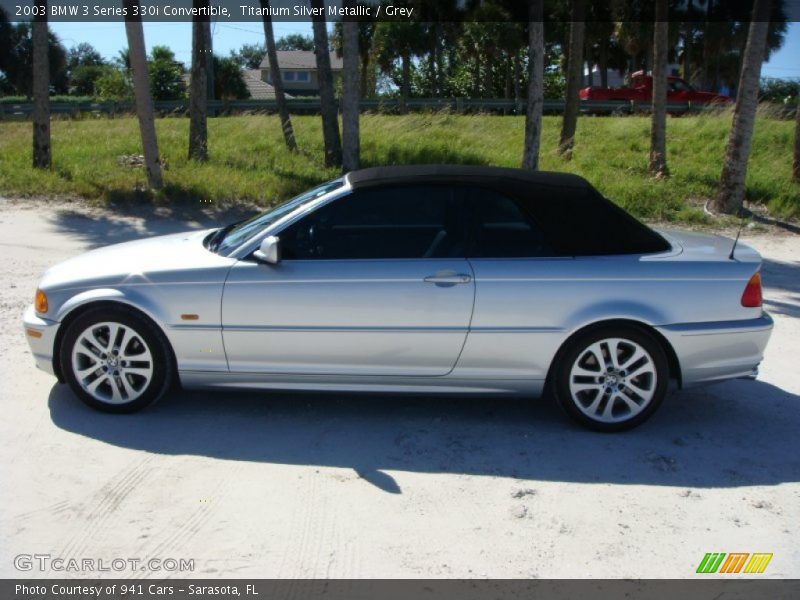 Titanium Silver Metallic / Grey 2003 BMW 3 Series 330i Convertible