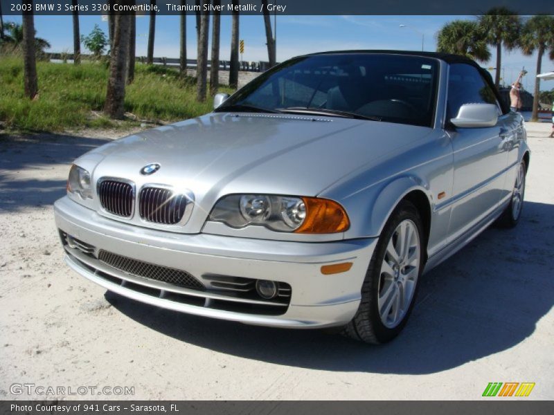 Titanium Silver Metallic / Grey 2003 BMW 3 Series 330i Convertible