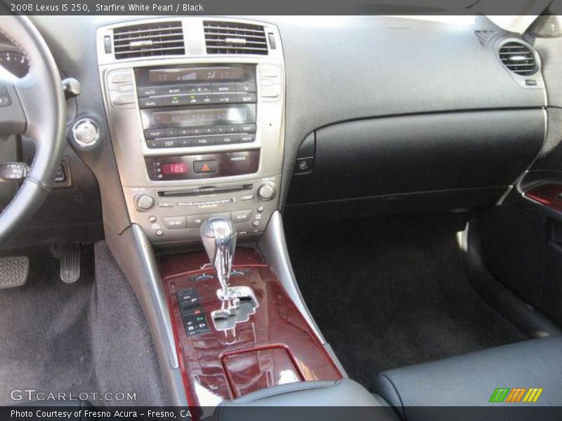 Starfire White Pearl / Black 2008 Lexus IS 250