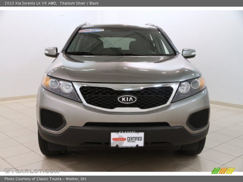 Titanium Silver / Black 2013 Kia Sorento LX V6 AWD