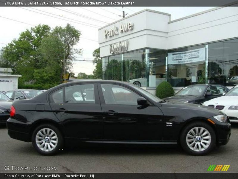 Jet Black / Saddle Brown Dakota Leather 2009 BMW 3 Series 328xi Sedan