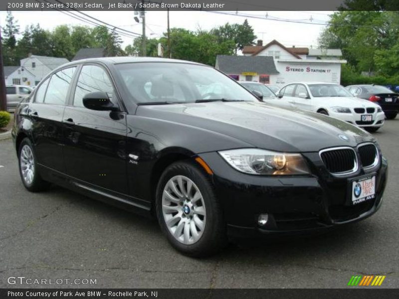 Jet Black / Saddle Brown Dakota Leather 2009 BMW 3 Series 328xi Sedan