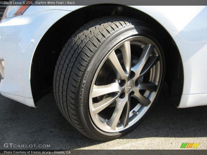 Starfire White Pearl / Black 2008 Lexus IS 250
