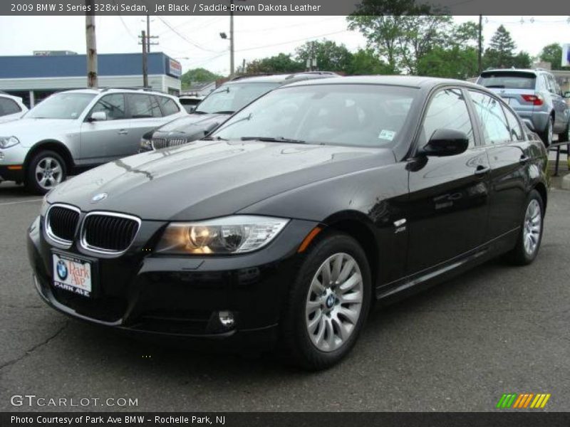Jet Black / Saddle Brown Dakota Leather 2009 BMW 3 Series 328xi Sedan