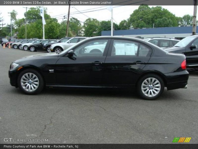 Jet Black / Saddle Brown Dakota Leather 2009 BMW 3 Series 328xi Sedan