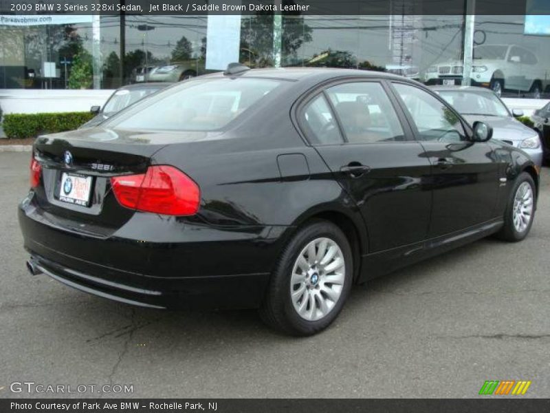 Jet Black / Saddle Brown Dakota Leather 2009 BMW 3 Series 328xi Sedan