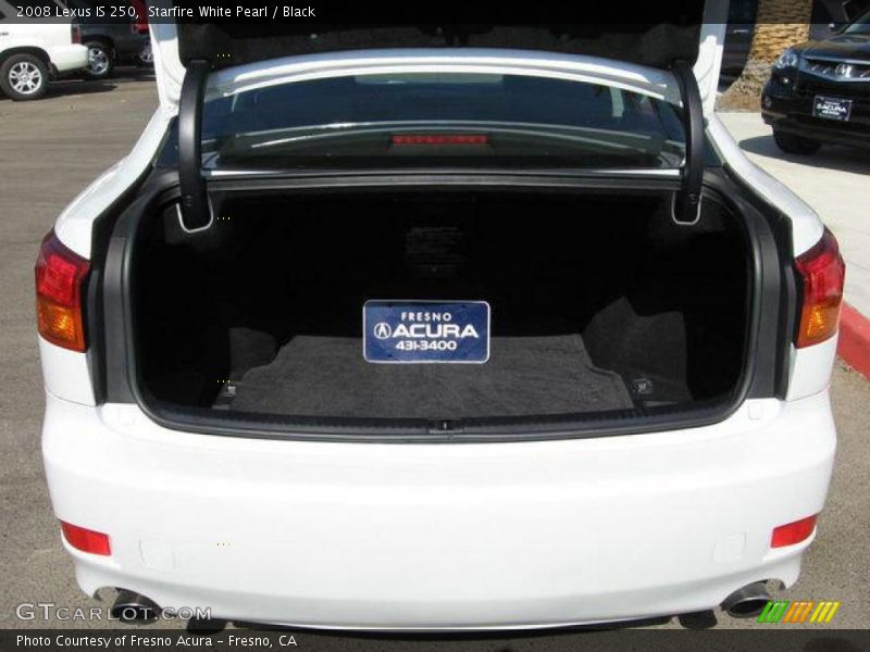 Starfire White Pearl / Black 2008 Lexus IS 250