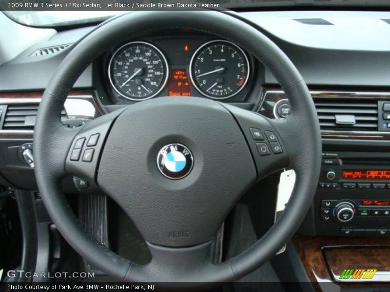 Jet Black / Saddle Brown Dakota Leather 2009 BMW 3 Series 328xi Sedan