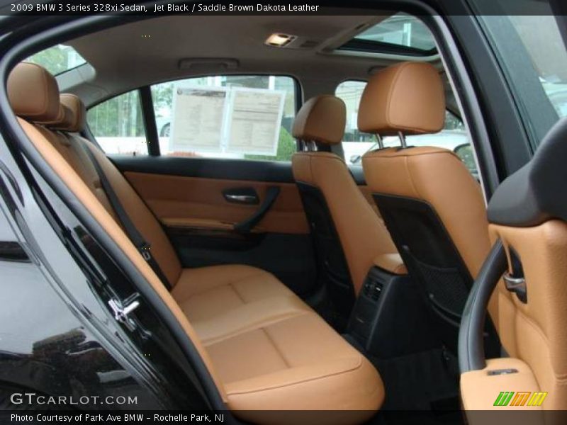 Jet Black / Saddle Brown Dakota Leather 2009 BMW 3 Series 328xi Sedan