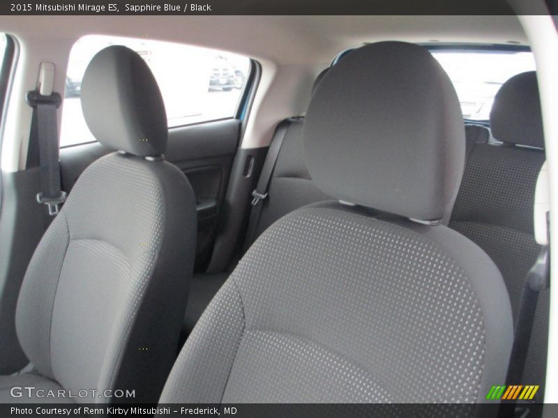 Sapphire Blue / Black 2015 Mitsubishi Mirage ES