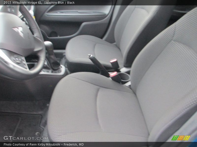 Sapphire Blue / Black 2015 Mitsubishi Mirage ES