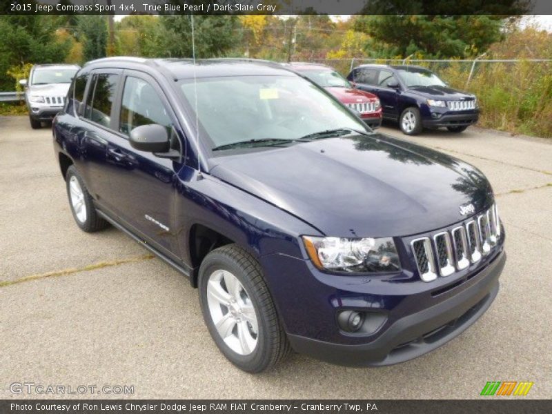 True Blue Pearl / Dark Slate Gray 2015 Jeep Compass Sport 4x4