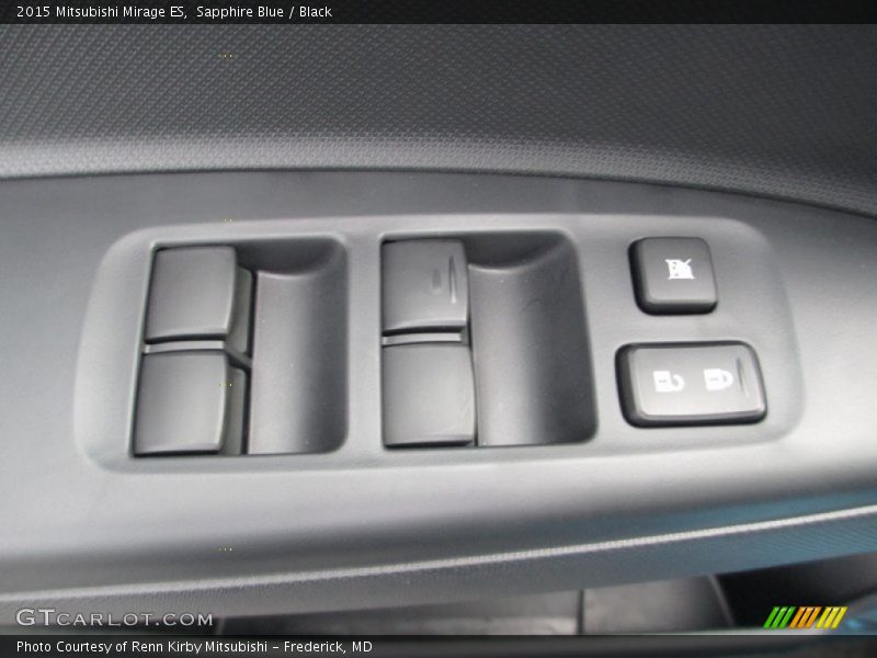 Sapphire Blue / Black 2015 Mitsubishi Mirage ES