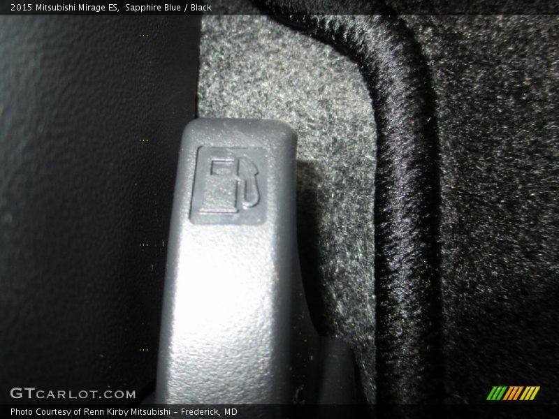 Sapphire Blue / Black 2015 Mitsubishi Mirage ES