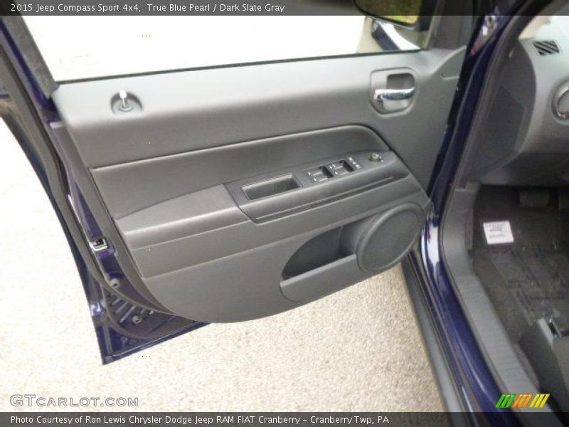 True Blue Pearl / Dark Slate Gray 2015 Jeep Compass Sport 4x4