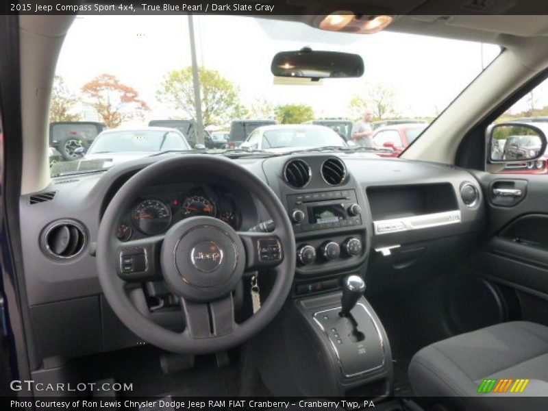 True Blue Pearl / Dark Slate Gray 2015 Jeep Compass Sport 4x4