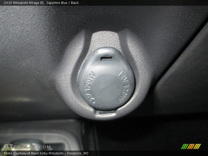 Sapphire Blue / Black 2015 Mitsubishi Mirage ES
