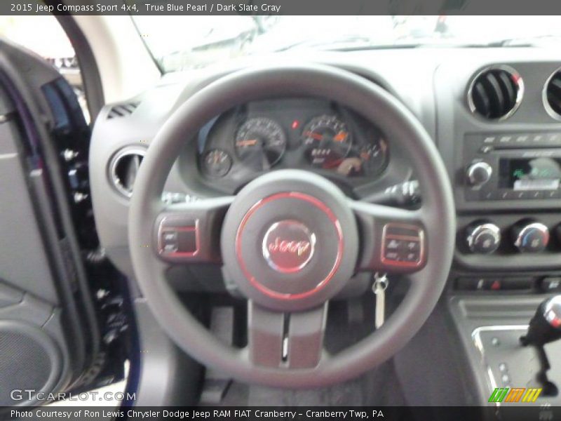 True Blue Pearl / Dark Slate Gray 2015 Jeep Compass Sport 4x4
