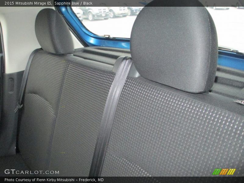 Sapphire Blue / Black 2015 Mitsubishi Mirage ES