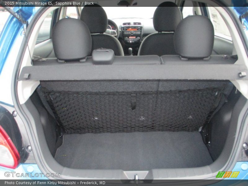 Sapphire Blue / Black 2015 Mitsubishi Mirage ES