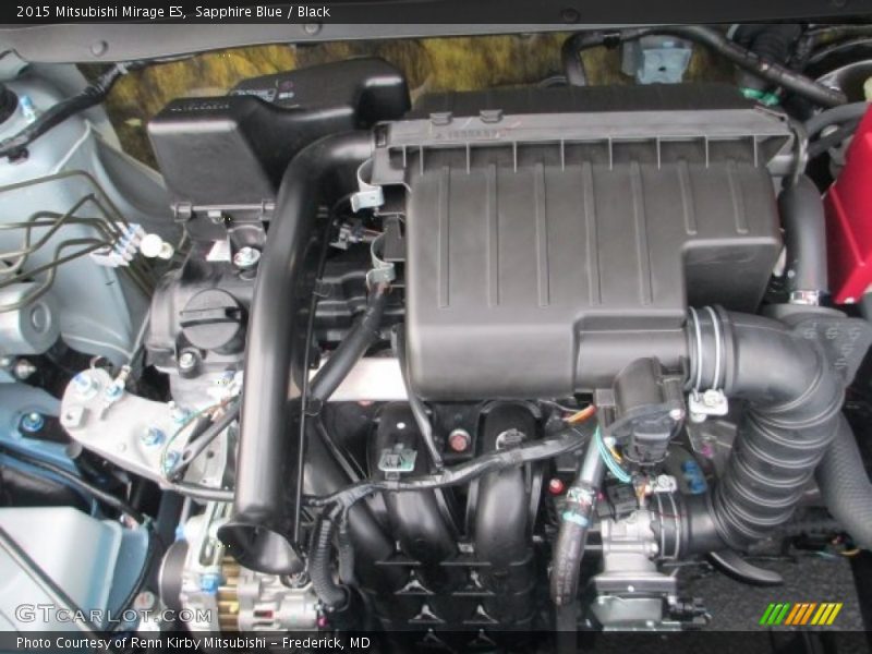 Sapphire Blue / Black 2015 Mitsubishi Mirage ES